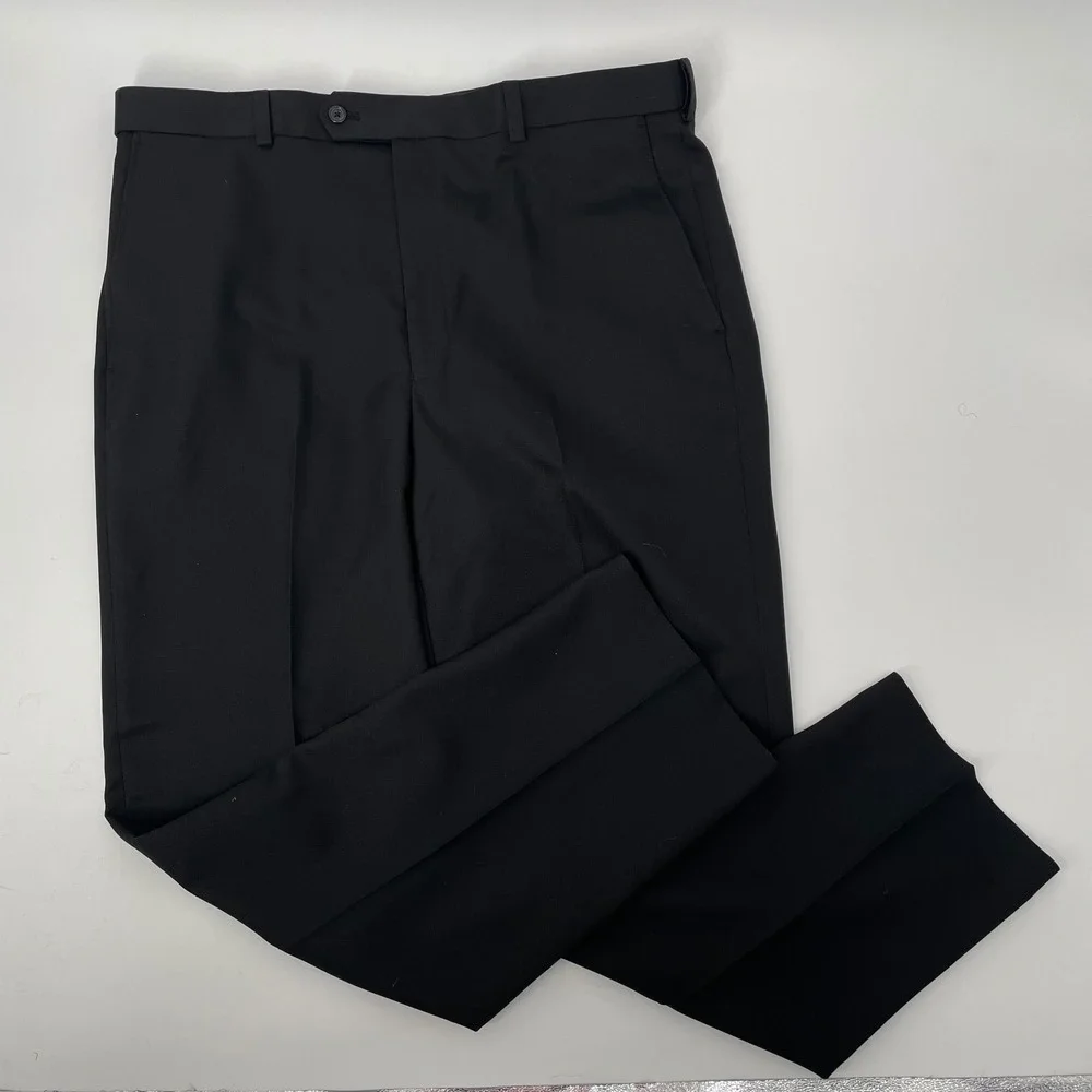 ARCHITECT Men 38x30 Black Classic Fit Wrinkle Free Dress Pants Stretch Extender - Picture 1 of 10